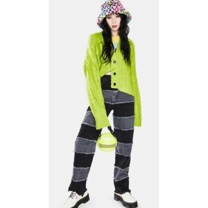 Ragged Priest CHARCOAL SHREDDER
Wide Leg Patchwork Panel